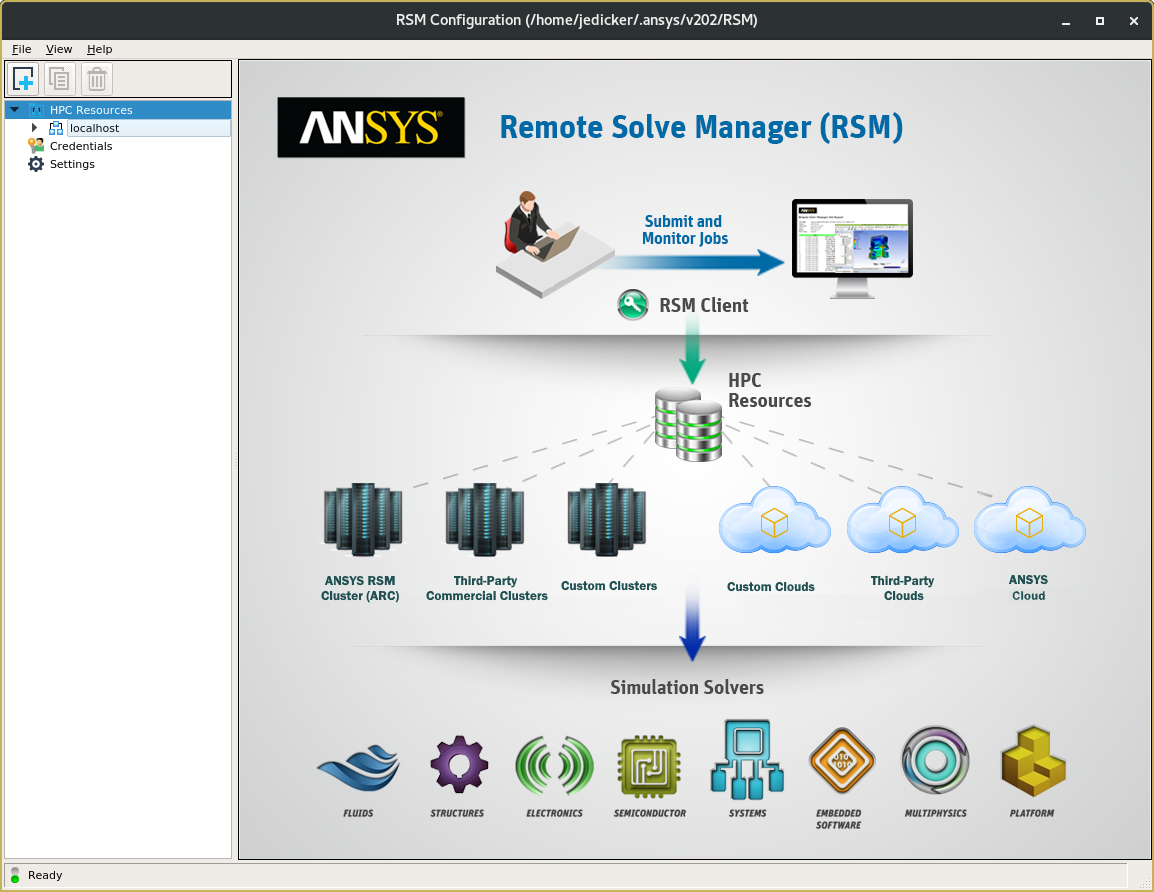 Initial RSM Configuration screen