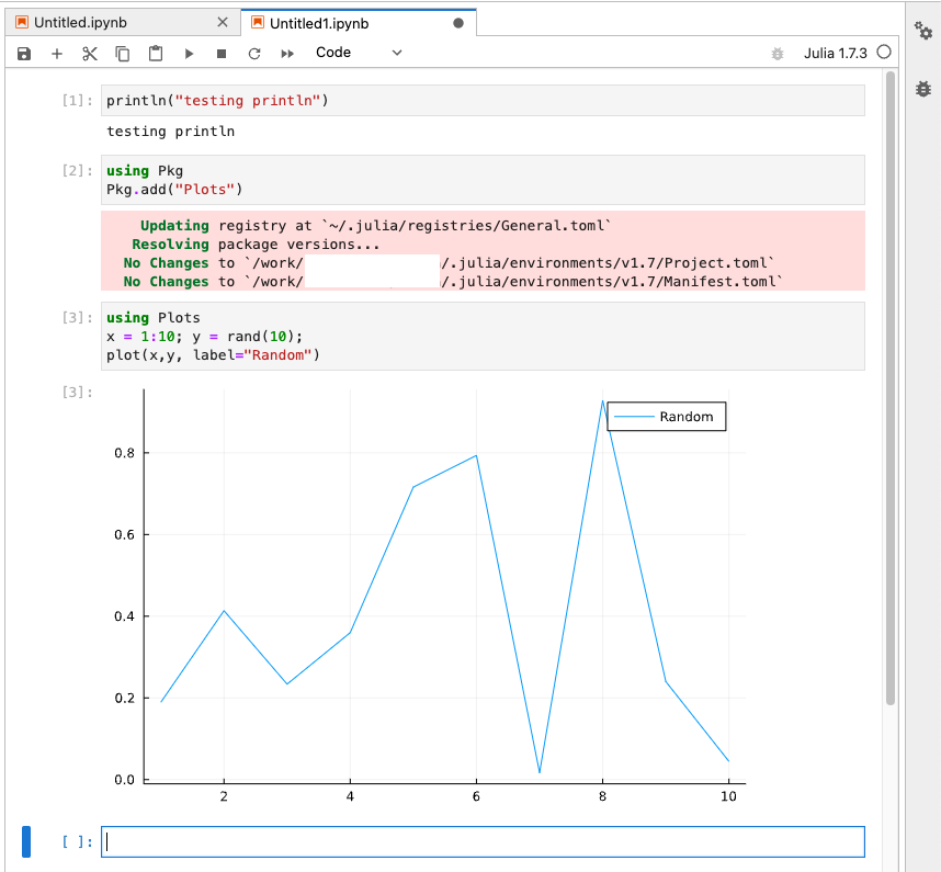 Image showing the results of running the above code. 